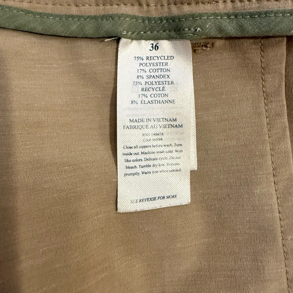 Faherty 9” All Day Shorts Khaki Color Sz36 Excellent Condition
